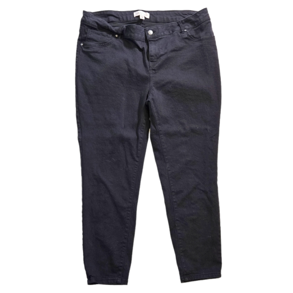 Philosophy Black Skinny Jeans (Plus Size 16W)